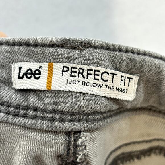 LEE Perfect Fit Just Below the Waist Gray Skinny Jeans Casual Retro Women size 4 - Picture 8 of 9